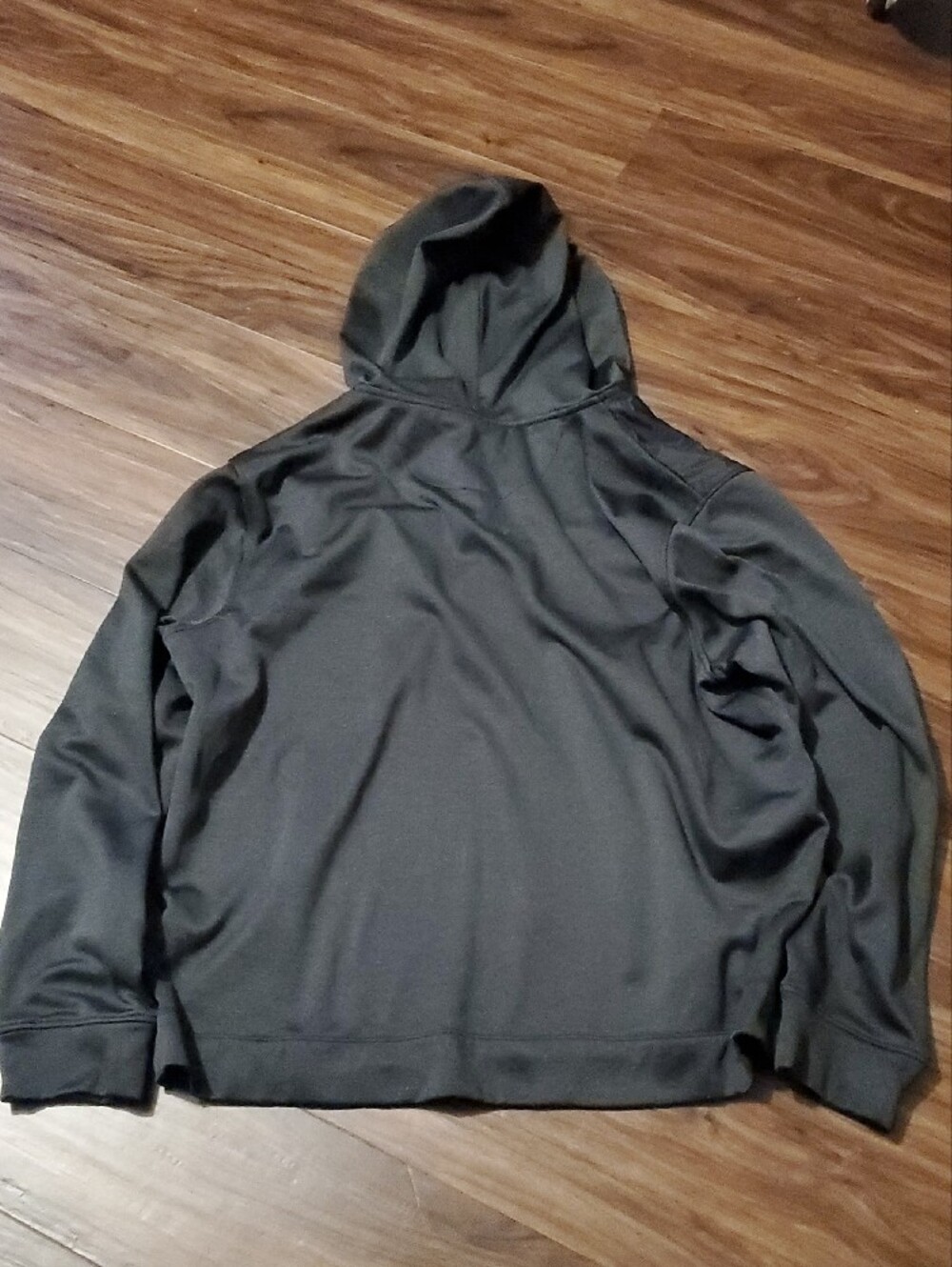 Perry Ellis Men's Hooded Half-Zip Pullover in Charcoal - Picture 8 of 9